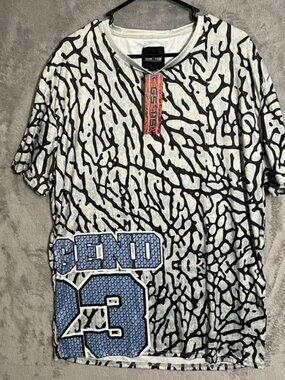 New Legend #23 GS 115 Mens All Over‎ Print Graphic T-shirt Size Large
